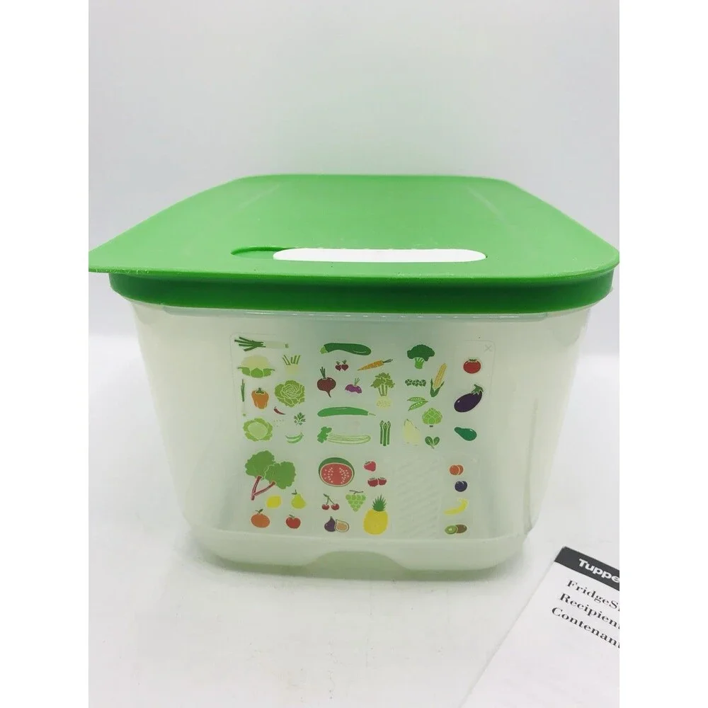 Fridgesmart Deep Container . Prolongs Life of Fruits & Veggies Tupperware 4 Qt